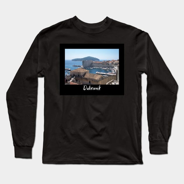 Scenic Dubrovnik Long Sleeve T-Shirt by She Gets Creative